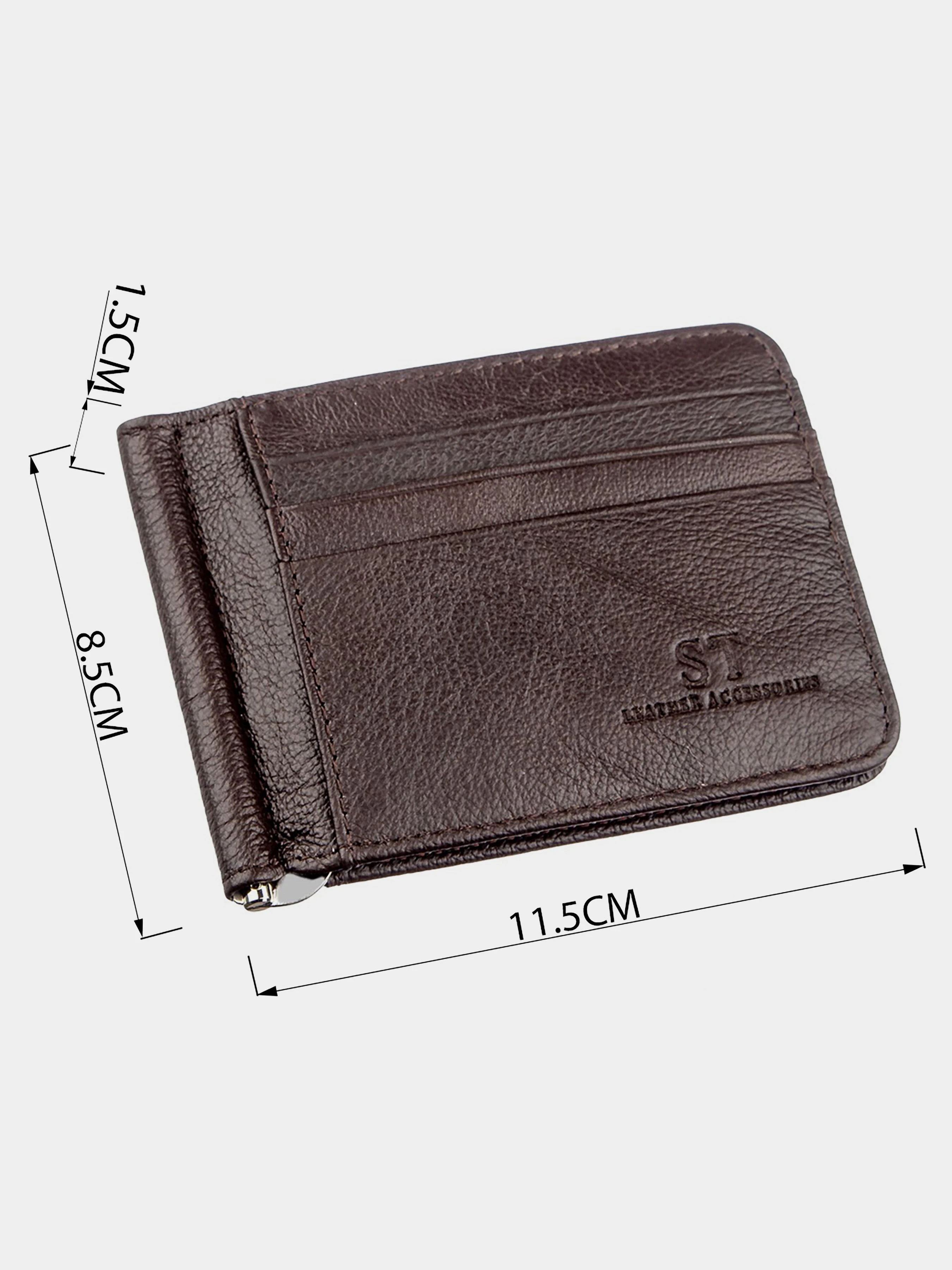 ST Leather Accessories Портмоне колір коричневий фото 3