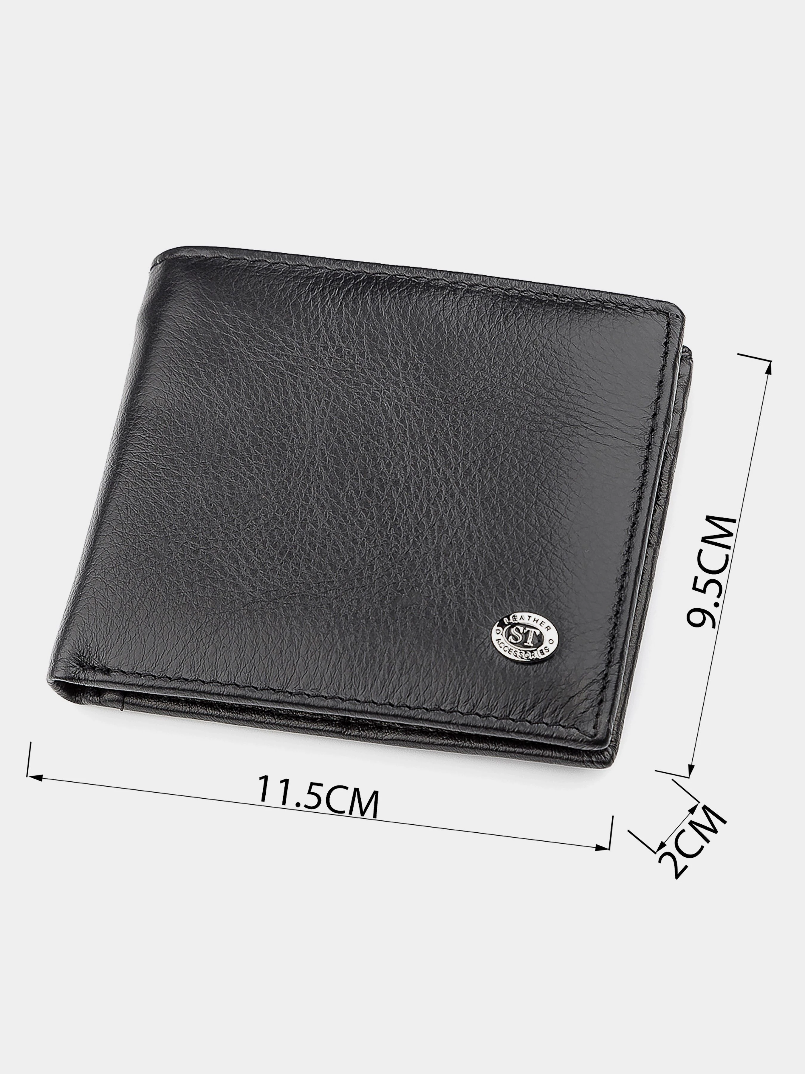 ST Leather Accessories Гаманець колір чорний фото 3