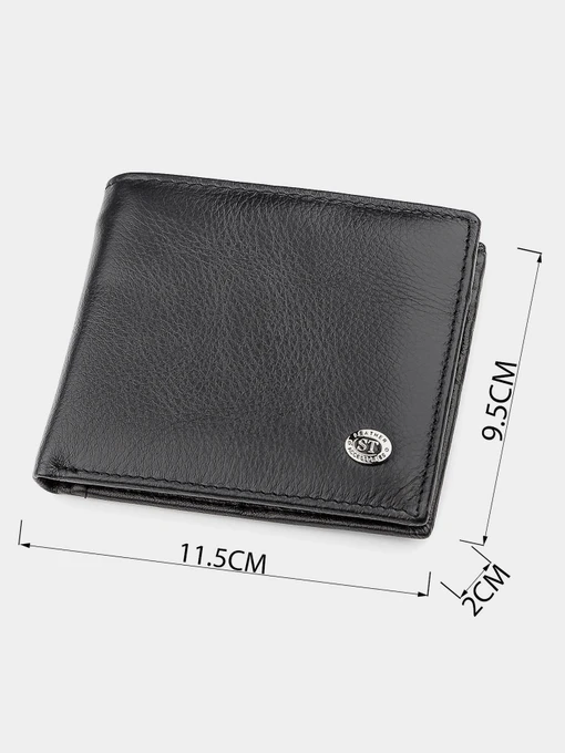 ST Leather Accessories Гаманець колір чорний фото 3