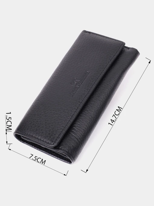 ST Leather Accessories Ключниця колір чорний фото 3