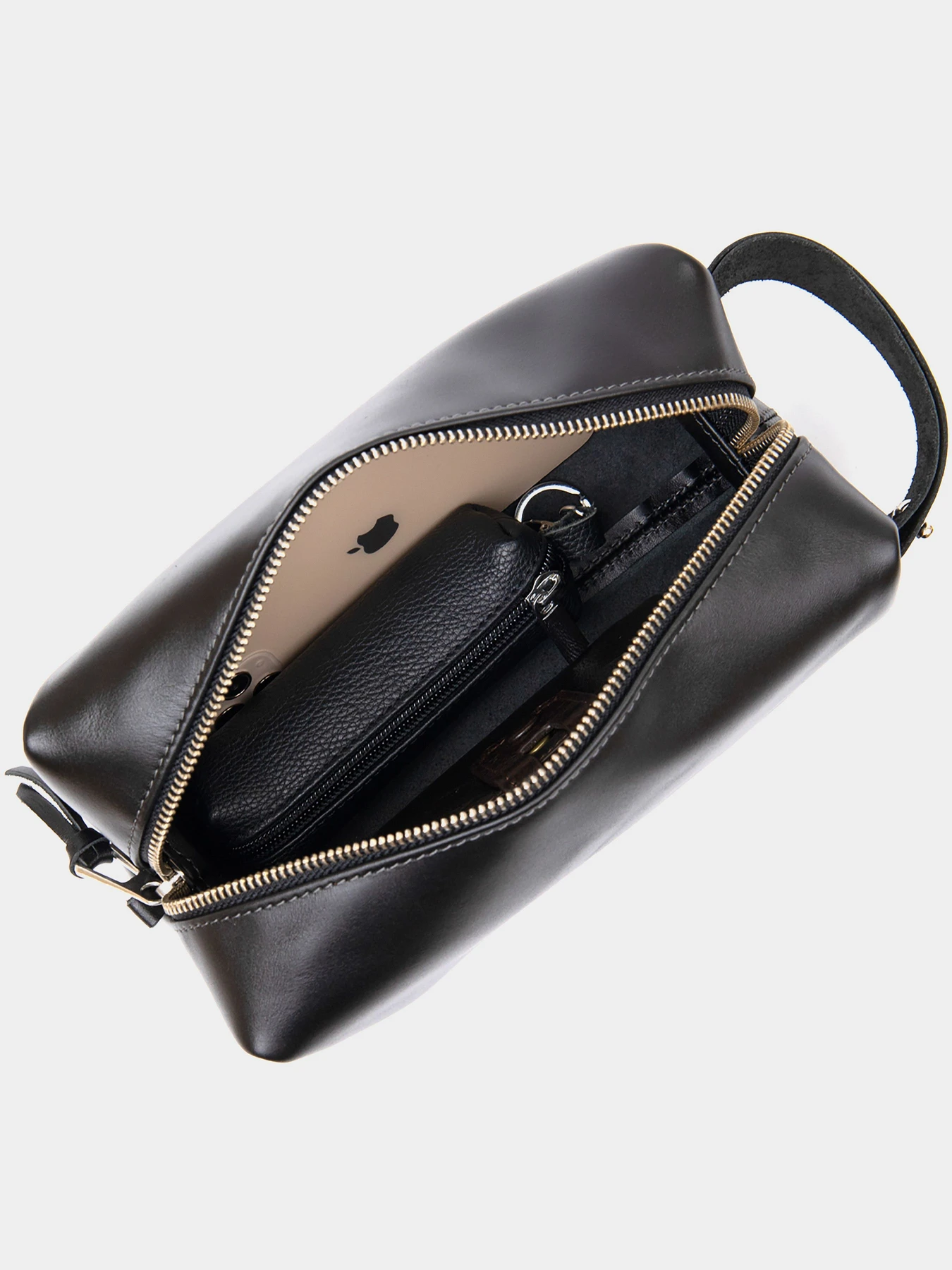 Мужской кожаный несессер GRANDE PELLE Черный Grande Pelle модель bag24_11417 Мужской кожаный несессер GRANDE PELLE Черный Grande Pelle модель bag24_11417 Фото