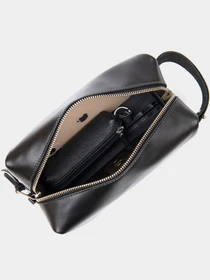 Мужской кожаный несессер GRANDE PELLE Черный Grande Pelle модель bag24_11417 Фото