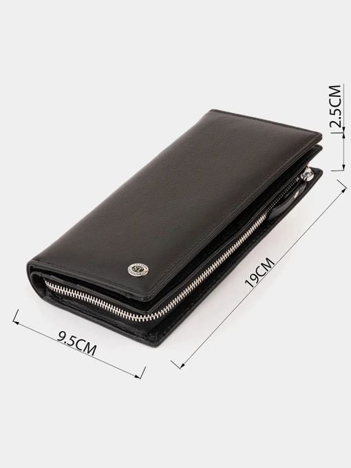 ST Leather Accessories Гаманець колір чорний фото 3