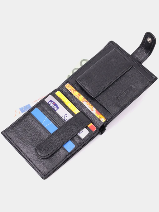 ST Leather Accessories Гаманець колір чорний фото 3