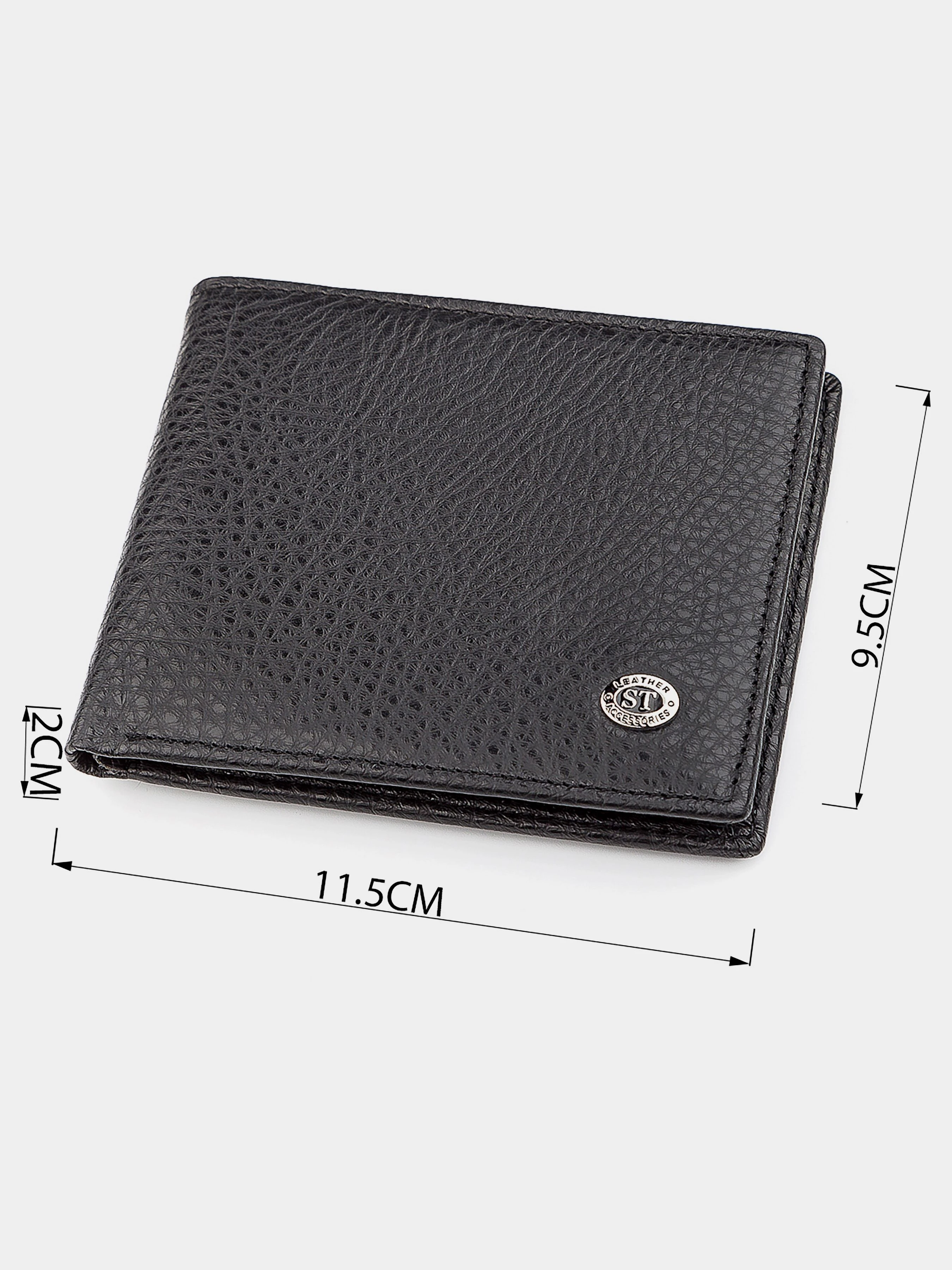 ST Leather Accessories Гаманець колір чорний фото 3