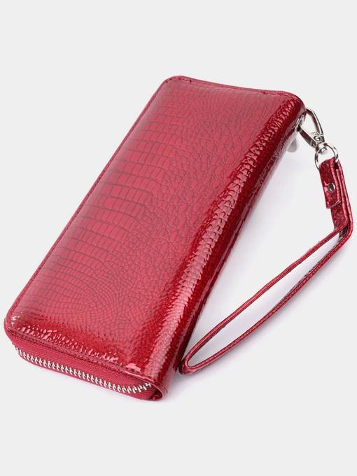 ST Leather Accessories Клатч колір червоний фото 2