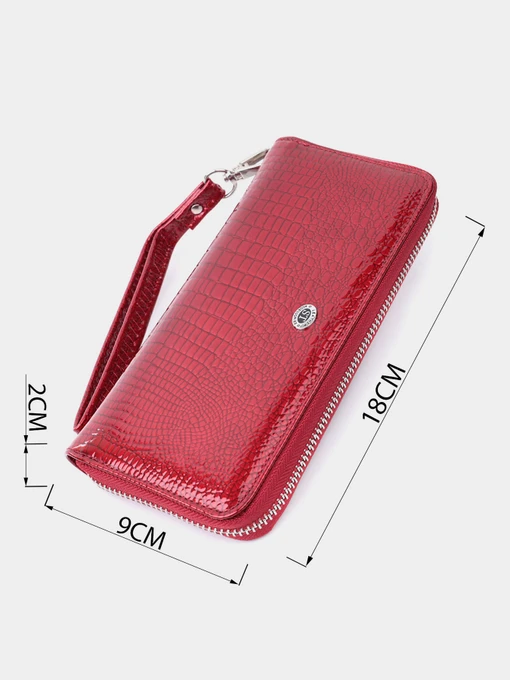ST Leather Accessories Клатч колір червоний фото 3