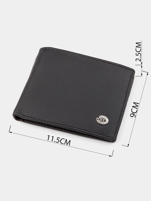 ST Leather Accessories Гаманець колір чорний фото 3