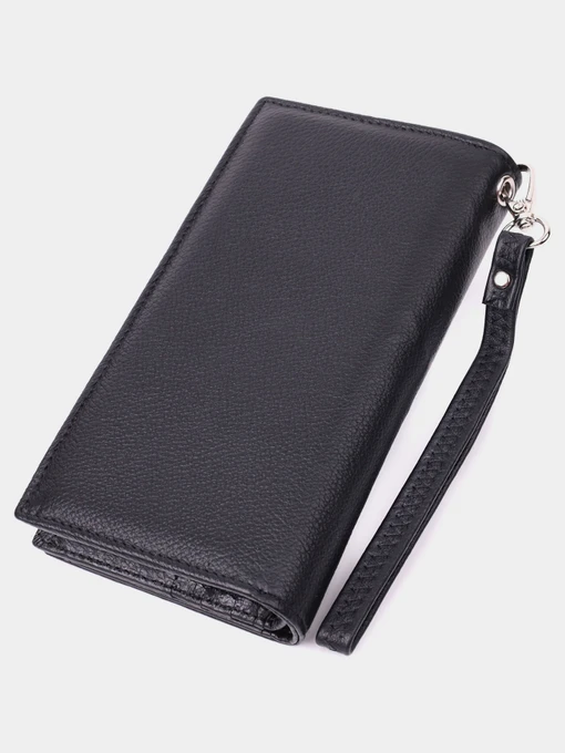 ST Leather Accessories Гаманець колір чорний фото 2