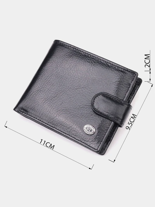 ST Leather Accessories Гаманець колір чорний фото 3