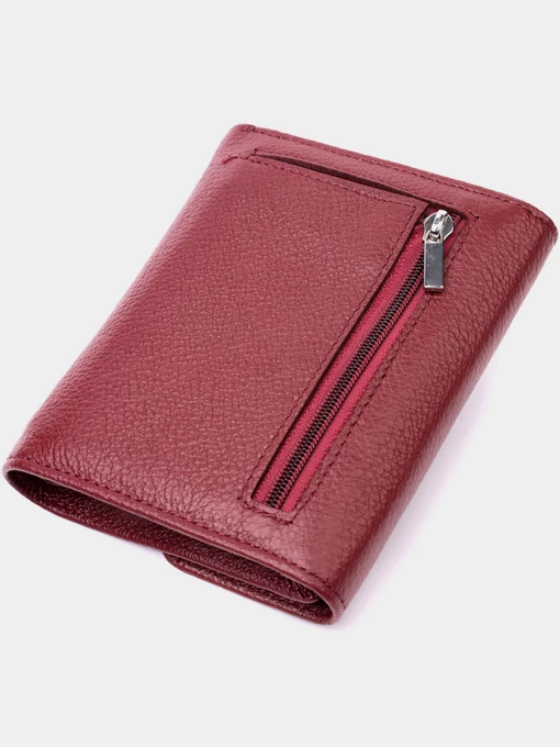 ST Leather Accessories Гаманець колір бордовий фото 2