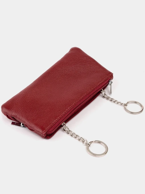 ST Leather Accessories Ключниця колір бордовий фото 2