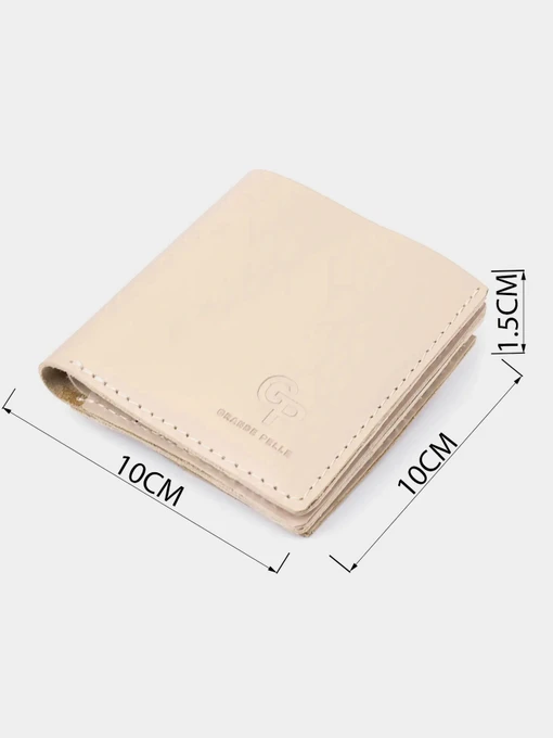 Grande Pelle Портмоне колір бежевий фото 3
