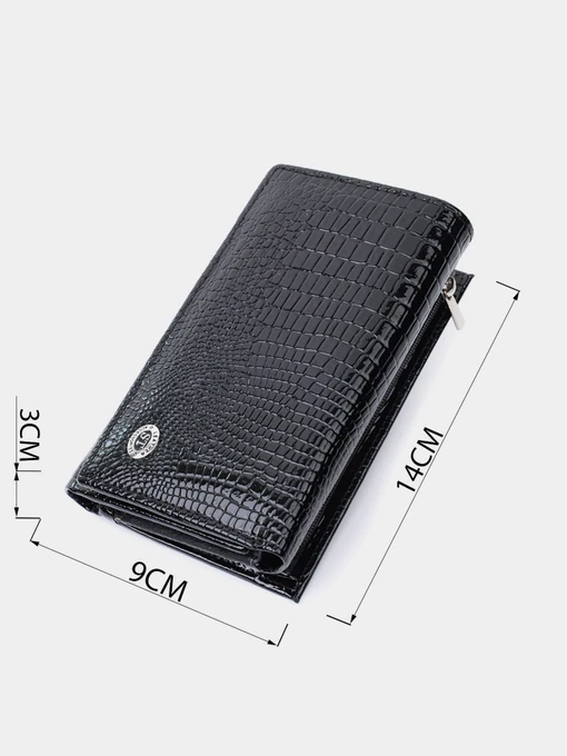 ST Leather Accessories Гаманець колір чорний фото 2