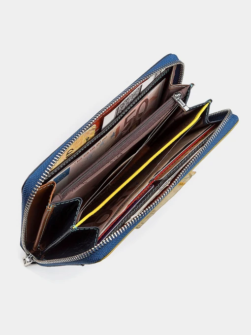 ST Leather Accessories Гаманець колір синій фото 3