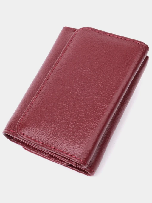 ST Leather Accessories Гаманець колір бордовий фото 2