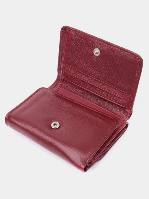 ST Leather Accessories Гаманець колір бордовий фото 3