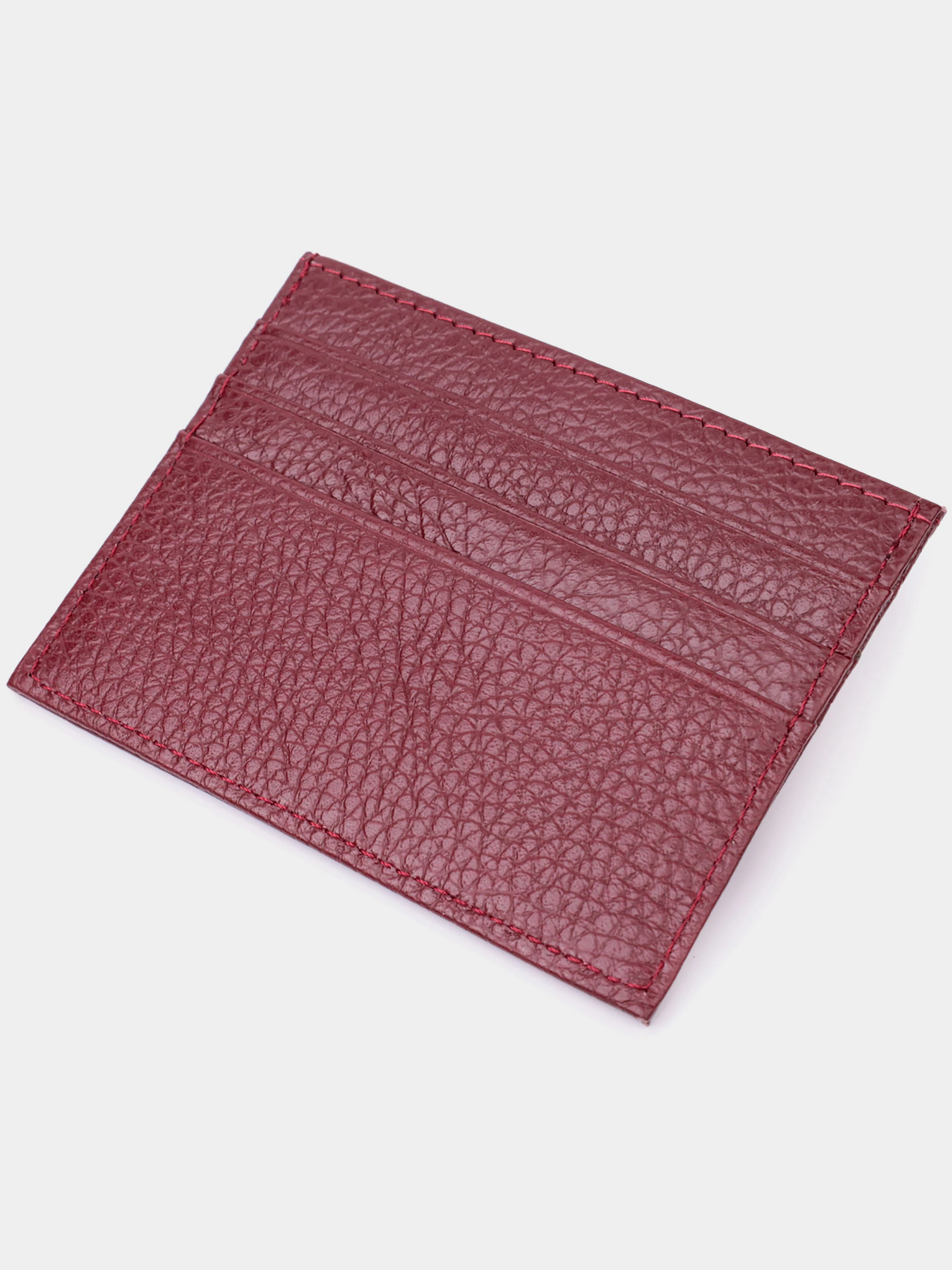 ST Leather Accessories Візитниця колір бордовий фото 2
