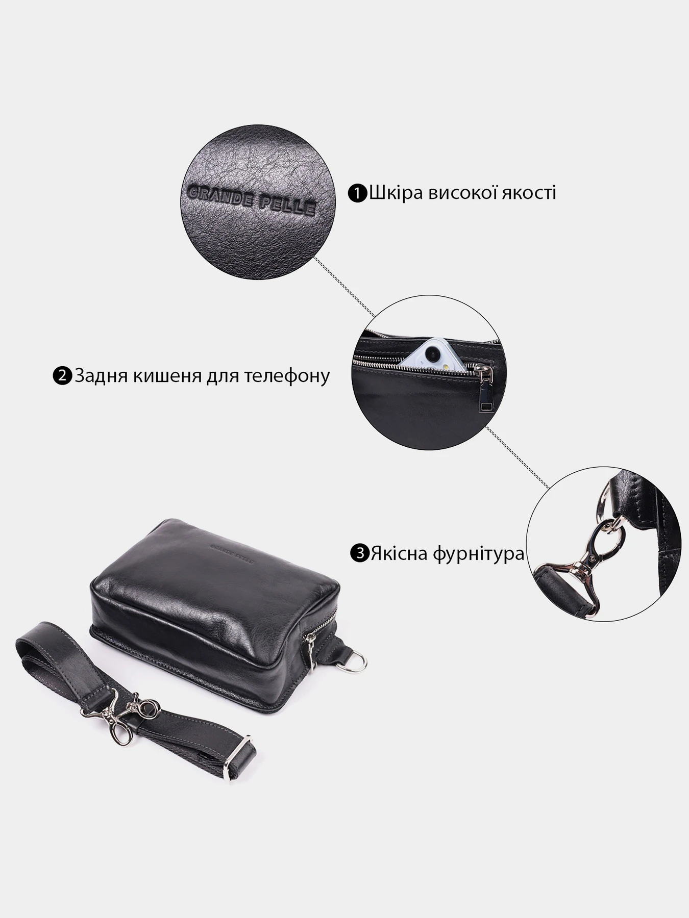 Сумки Grande Pelle модель bag24_22576 Фото