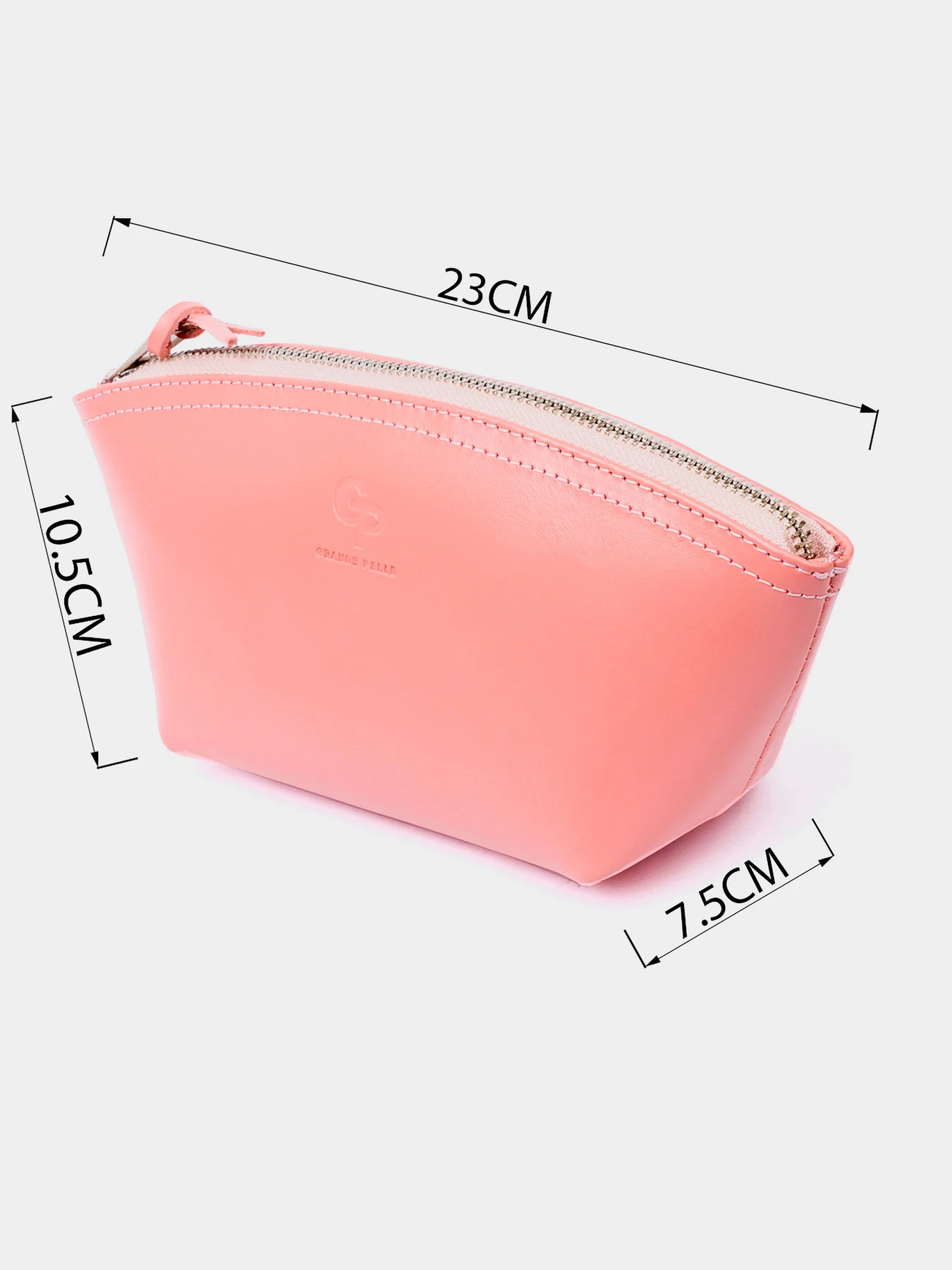 Женская косметичка из кожи Amelin GRANDE PELLE  Пудровая Grande Pelle модель bag24_11299 Фото