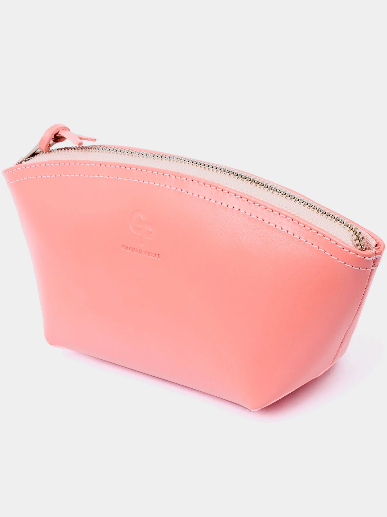 Женская косметичка из кожи Amelin GRANDE PELLE  Пудровая Grande Pelle модель bag24_11299 Фото
