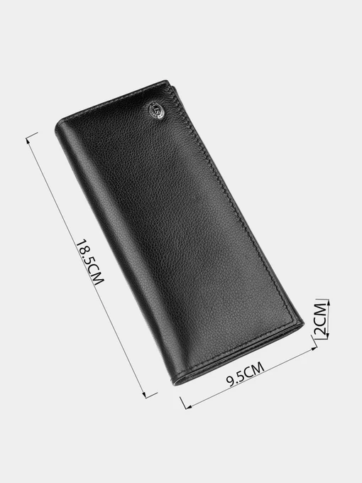 ST Leather Accessories Гаманець колір чорний фото 3