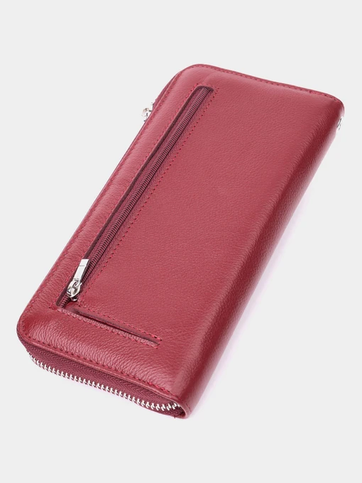 ST Leather Accessories Гаманець колір бордовий фото 2