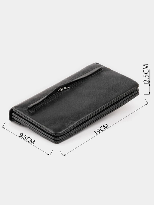 ST Leather Accessories Клатч колір чорний фото 2