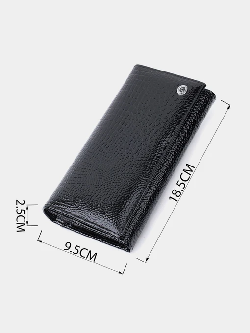 ST Leather Accessories Гаманець колір чорний фото 3