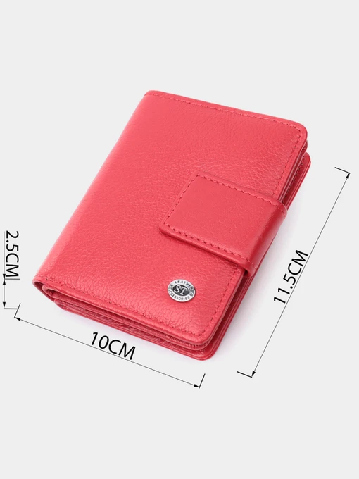 ST Leather Accessories Гаманець колір червоний фото 2