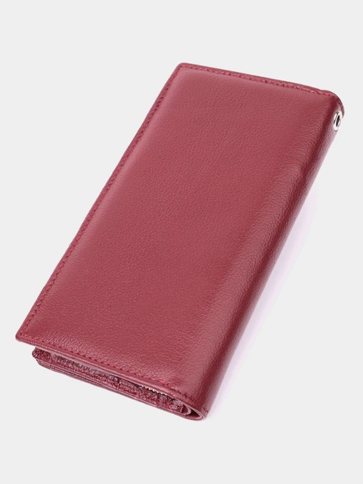 ST Leather Accessories Гаманець колір бордовий фото 2