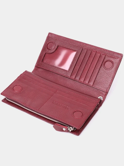 ST Leather Accessories Гаманець колір бордовий фото 3