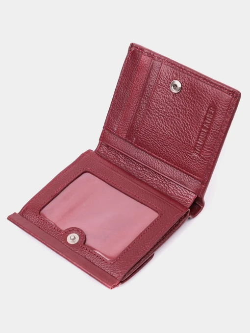 ST Leather Accessories Гаманець колір бордовий фото 3