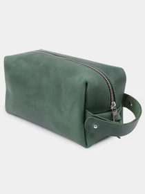 Кожаная Органайзер-косметичка унисекс GRANDE PELLE  Зеленый Grande Pelle модель bag24_11573 Фото
