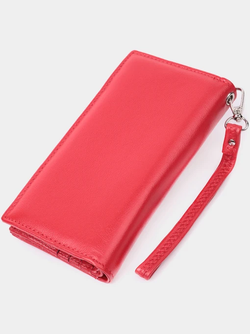 ST Leather Accessories Гаманець колір червоний фото 2