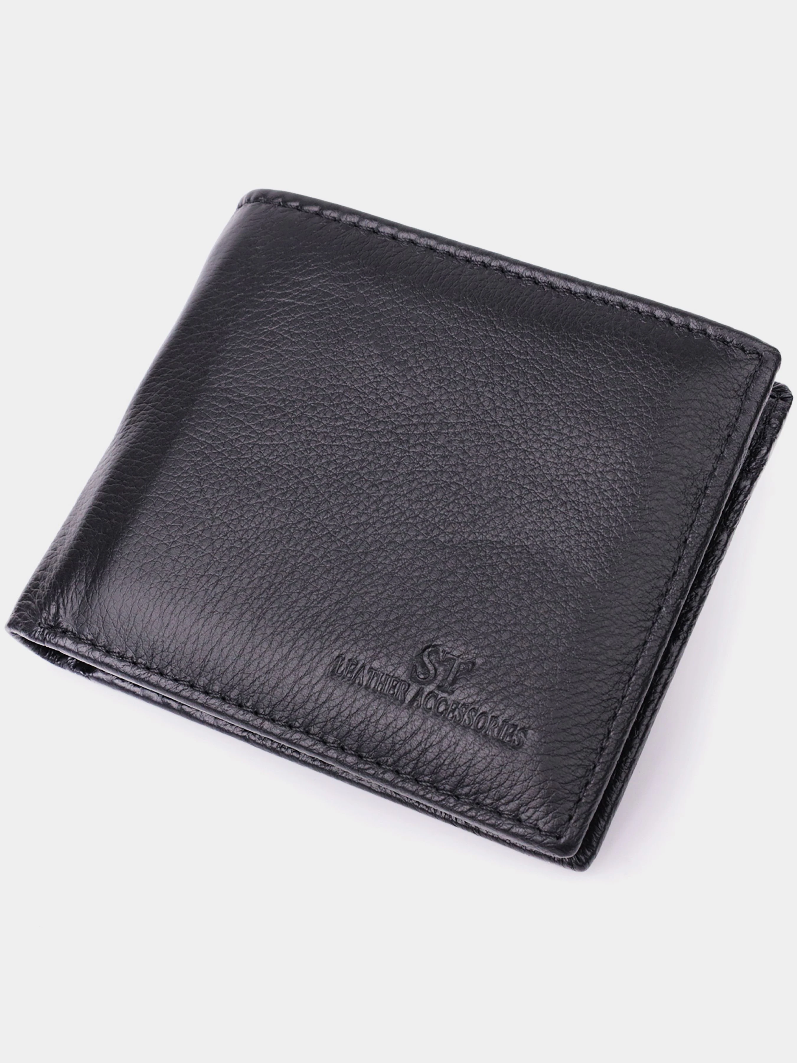 ST Leather Accessories Портмоне колір чорний
