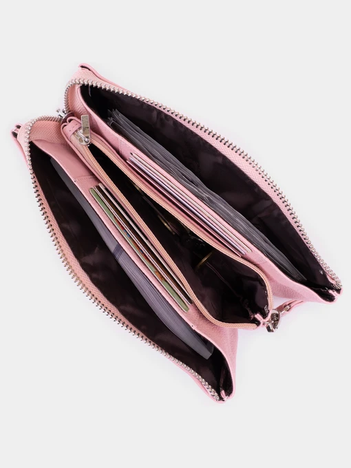 ST Leather Accessories Клатч колір рожевий фото 3