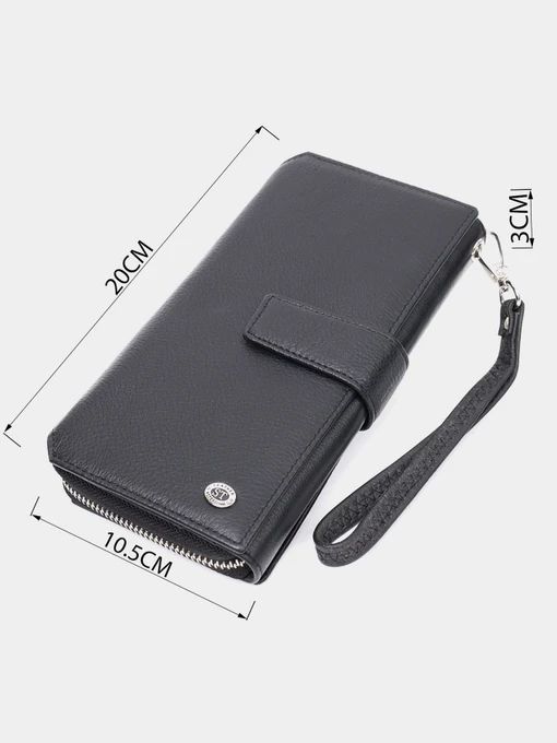 ST Leather Accessories Гаманець колір чорний фото 3