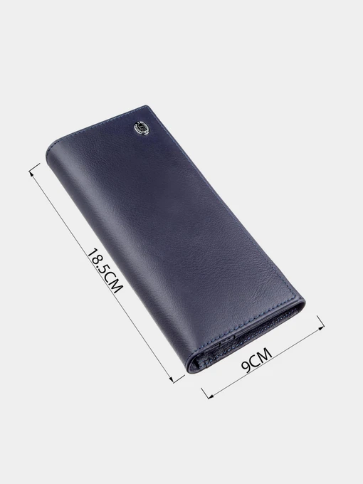 ST Leather Accessories Гаманець колір синій фото 2