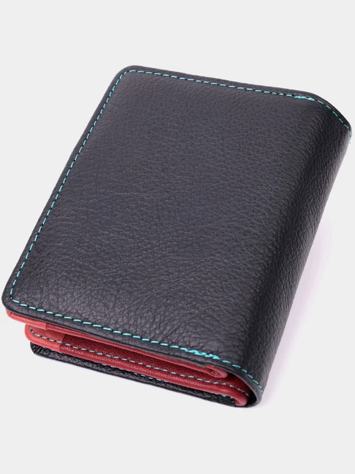 ST Leather Accessories Гаманець колір чорний фото 2