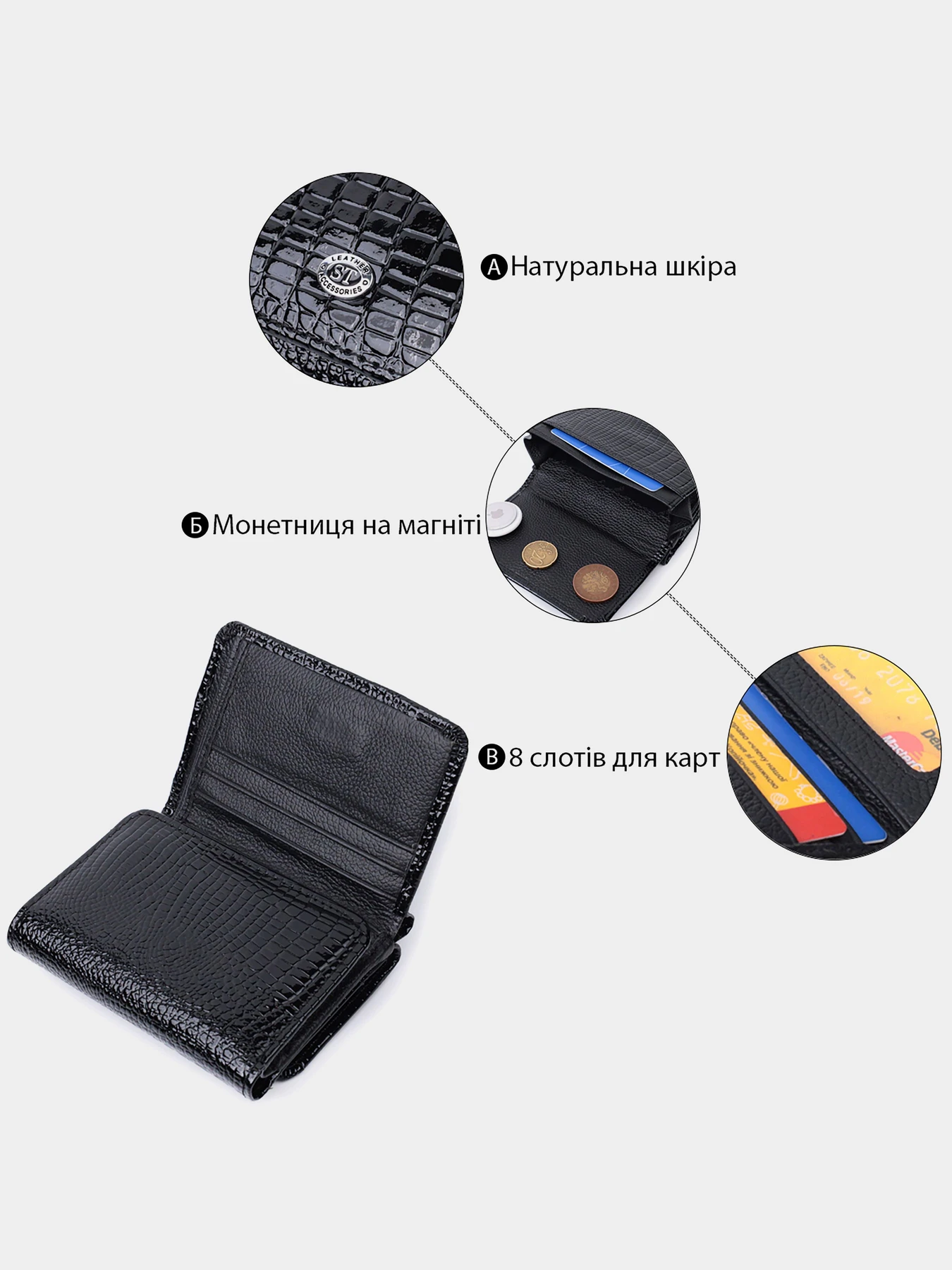 Кошельки ST Leather Accessories модель bag24_22732 Фото