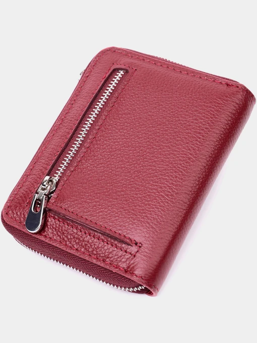 ST Leather Accessories Гаманець колір бордовий фото 2