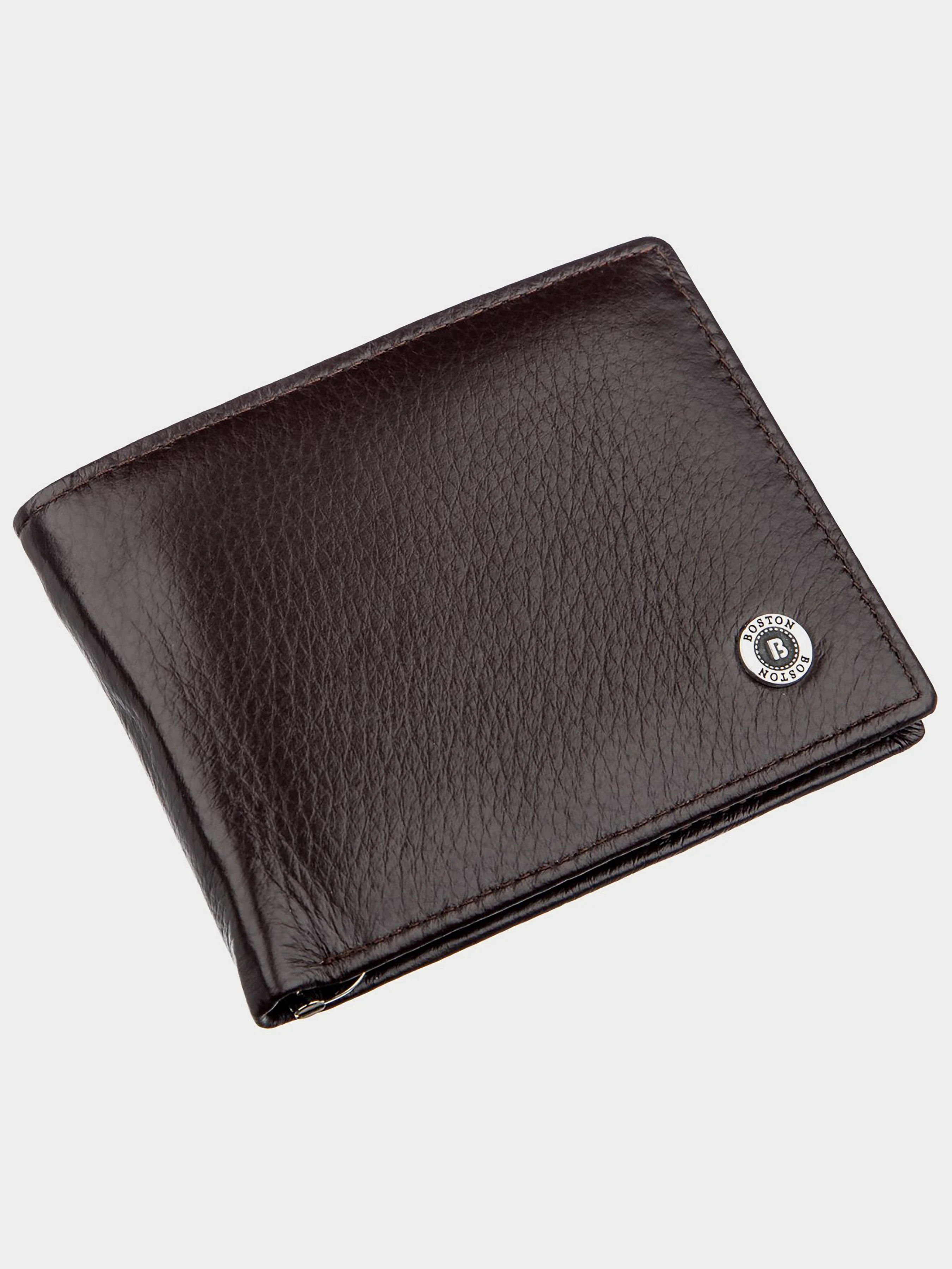 Boston Leather Accessories Портмоне колір коричневий