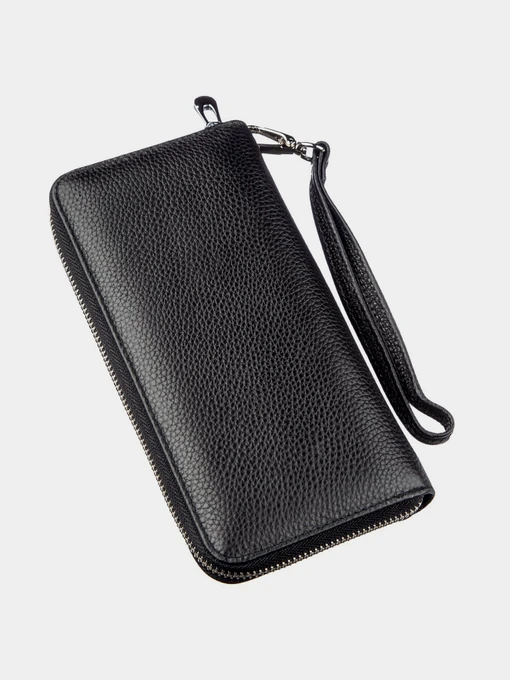 ST Leather Accessories Гаманець колір чорний фото 2