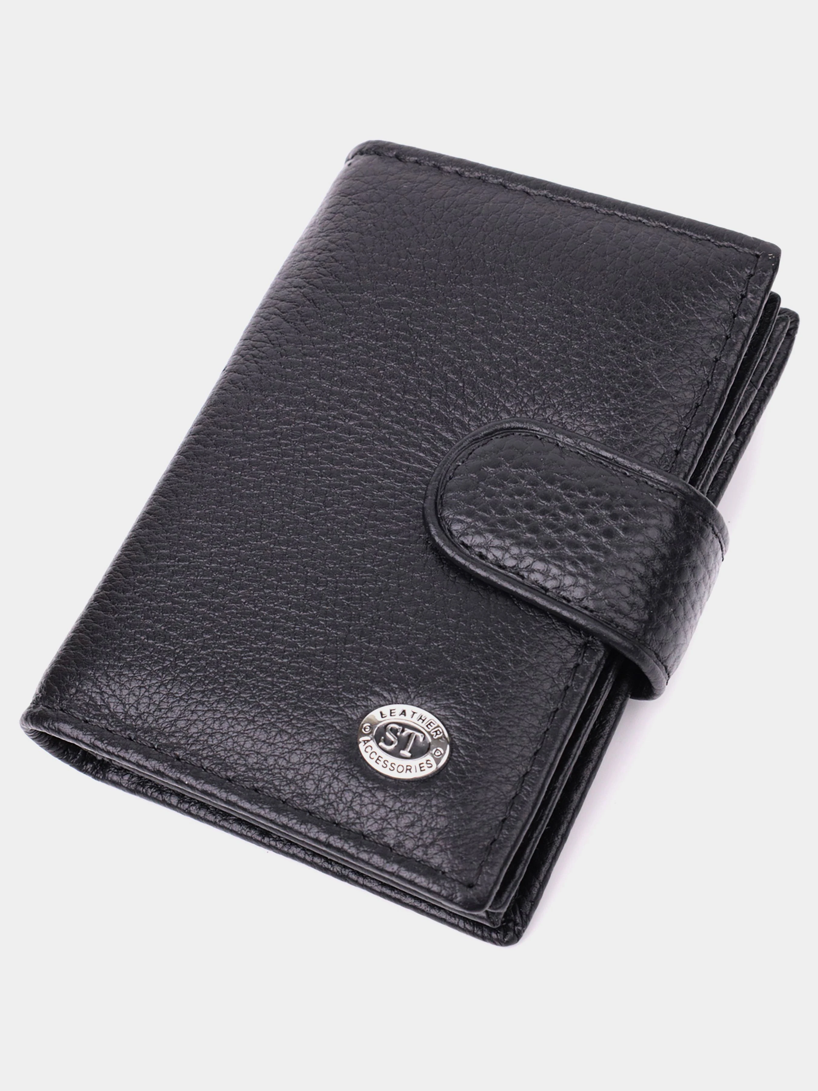 ST Leather Accessories Візитниця колір чорний