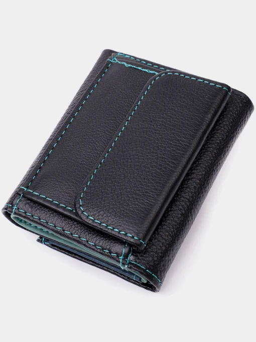 ST Leather Accessories Гаманець колір чорний фото 2
