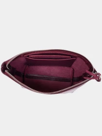 Женская Органайзер-косметичка из кожи Amelin GRANDE PELLE Сливовая Grande Pelle модель bag24_11300 Фото