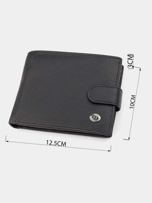 ST Leather Accessories Гаманець колір чорний фото 2
