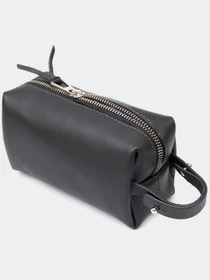 Кожаная Органайзер-косметичка для мужчин GRANDE PELLE Черный Grande Pelle модель bag24_11507 Фото