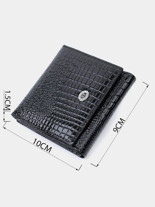 ST Leather Accessories Гаманець колір чорний фото 3